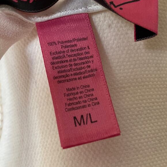 Betsey Johnson Sheer White Intimates Robe Rose Flutter Pleated Sleeve Ballerina - Picture 10 of 16